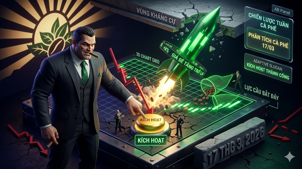 Phân tích Cà phê 17/03: Lực cầu bắt đáy kích hoạt thành công, giá cà phê sẽ tăng trở lại